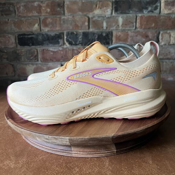 Brooks Shoes - Brooks Glycerin 22 Womens 11 Apricot Pink Athletic Running Shoes Sneakers